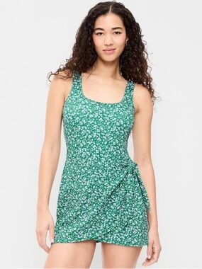 Old Navy Side Tie Swim Dress